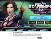 Tablet Screenshot of pocketstarships.com